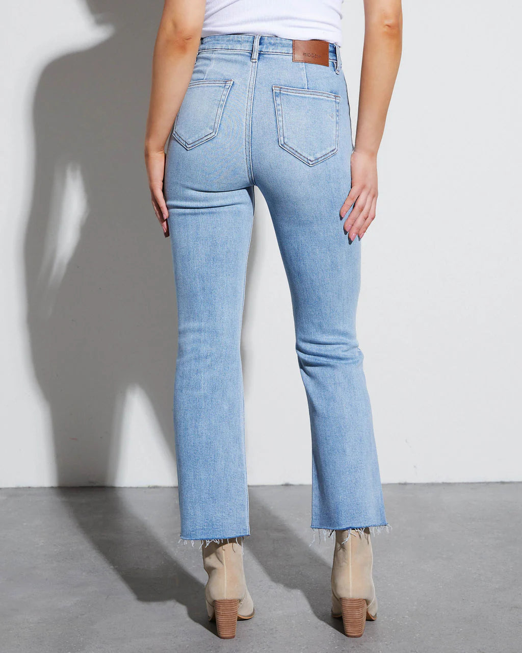 Casual Times High Rise Stretch Straight Jeans