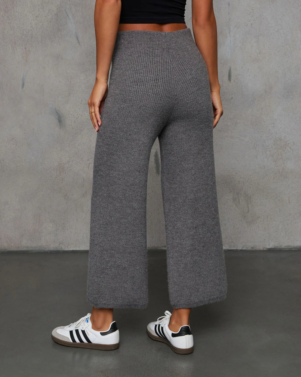 Always Cozy Ribbed Wide Leg Pants