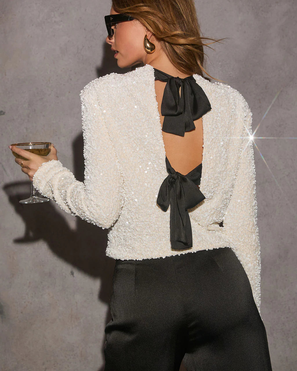 Angel Of Mine Sequin Embellished Top