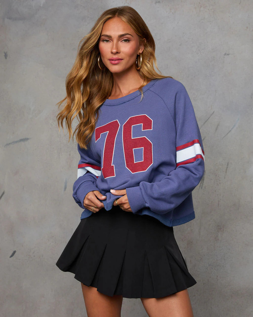 76 Jersey Long Sleeve Graphic Sweatshirt