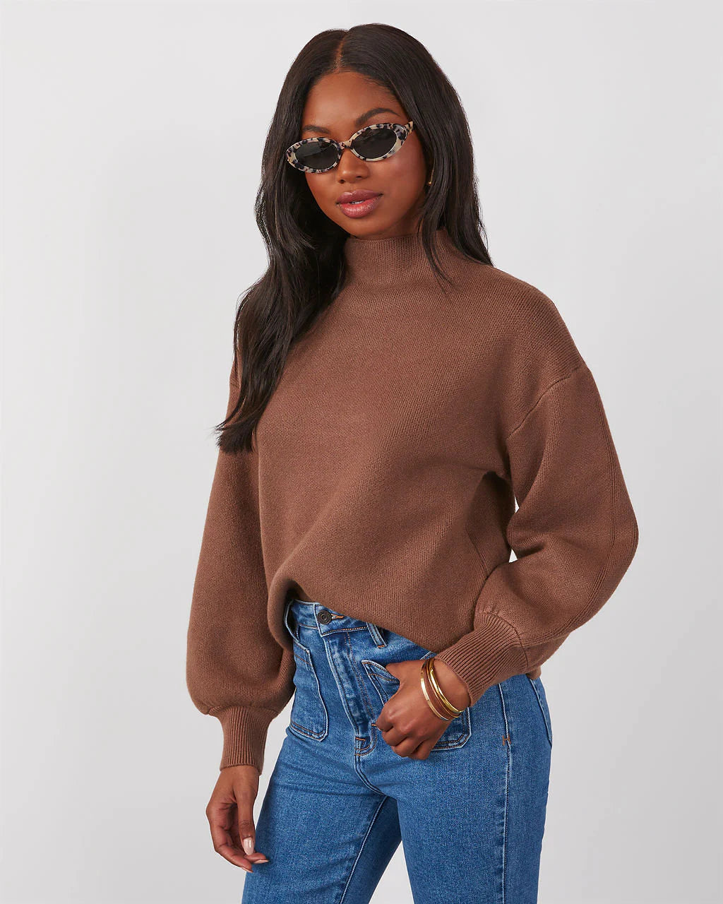 Amsterdam Mock Neck Sweater