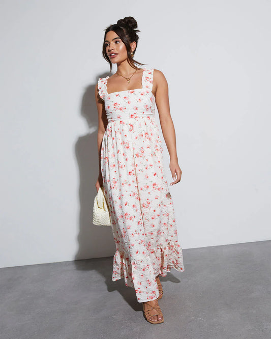 Cottagecore Floral Maxi Dress