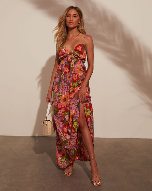 Amrita Floral Print Maxi Dress