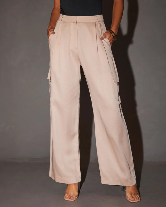 Adelyn Mid Rise Cargo Trousers