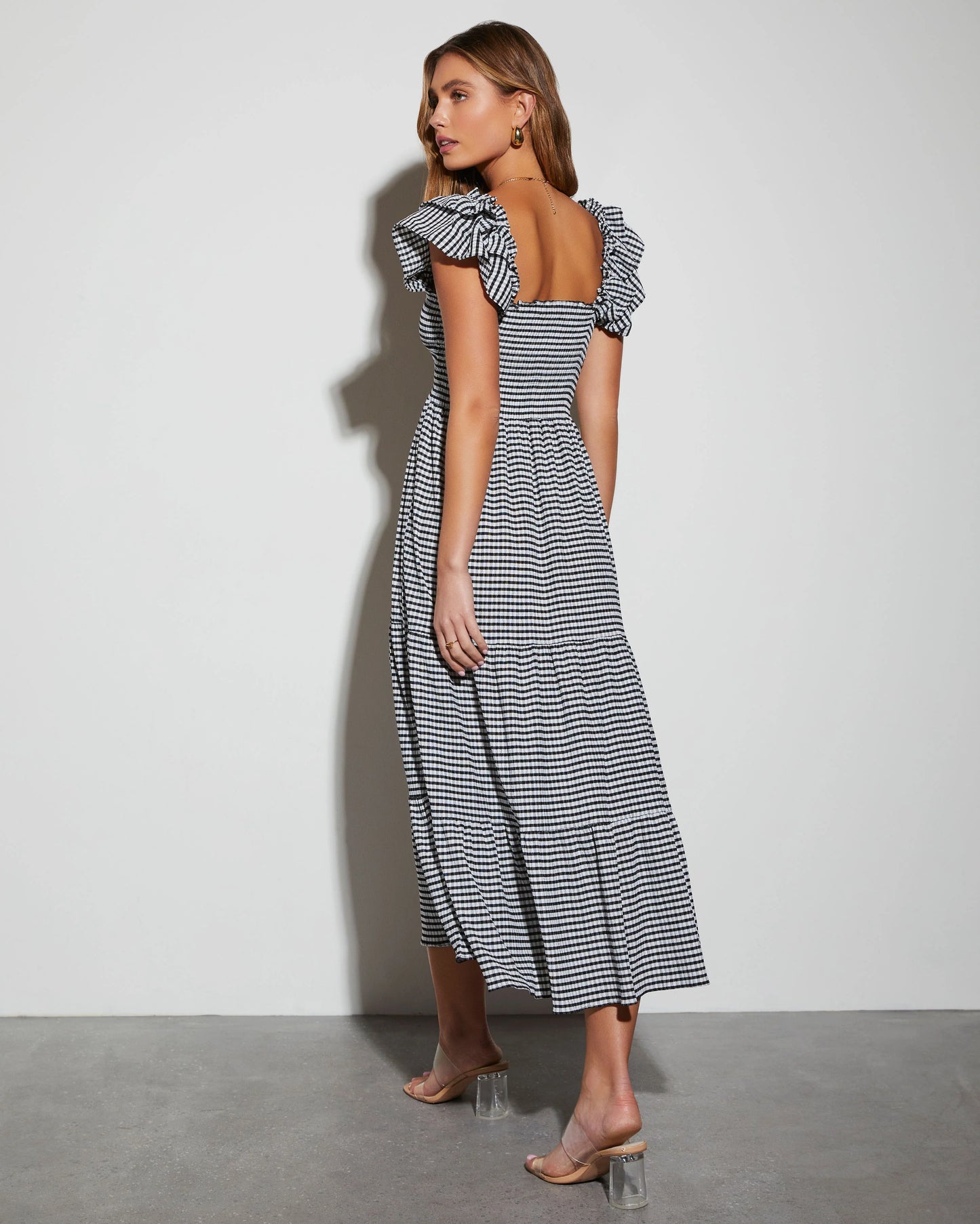 Fables Tiered Smocked Maxi Dress