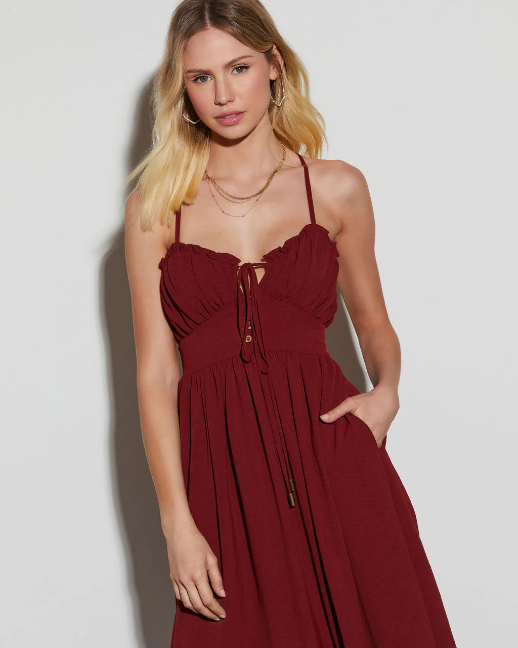 Let's Brunch Sweetheart Midi Dress