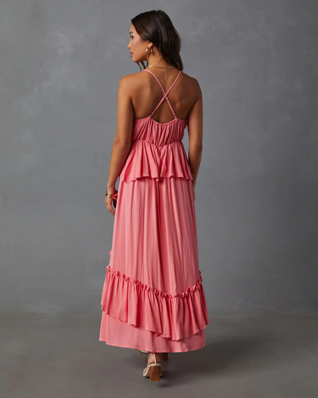 Rosalinda Ruffle Tiered Maxi Dress