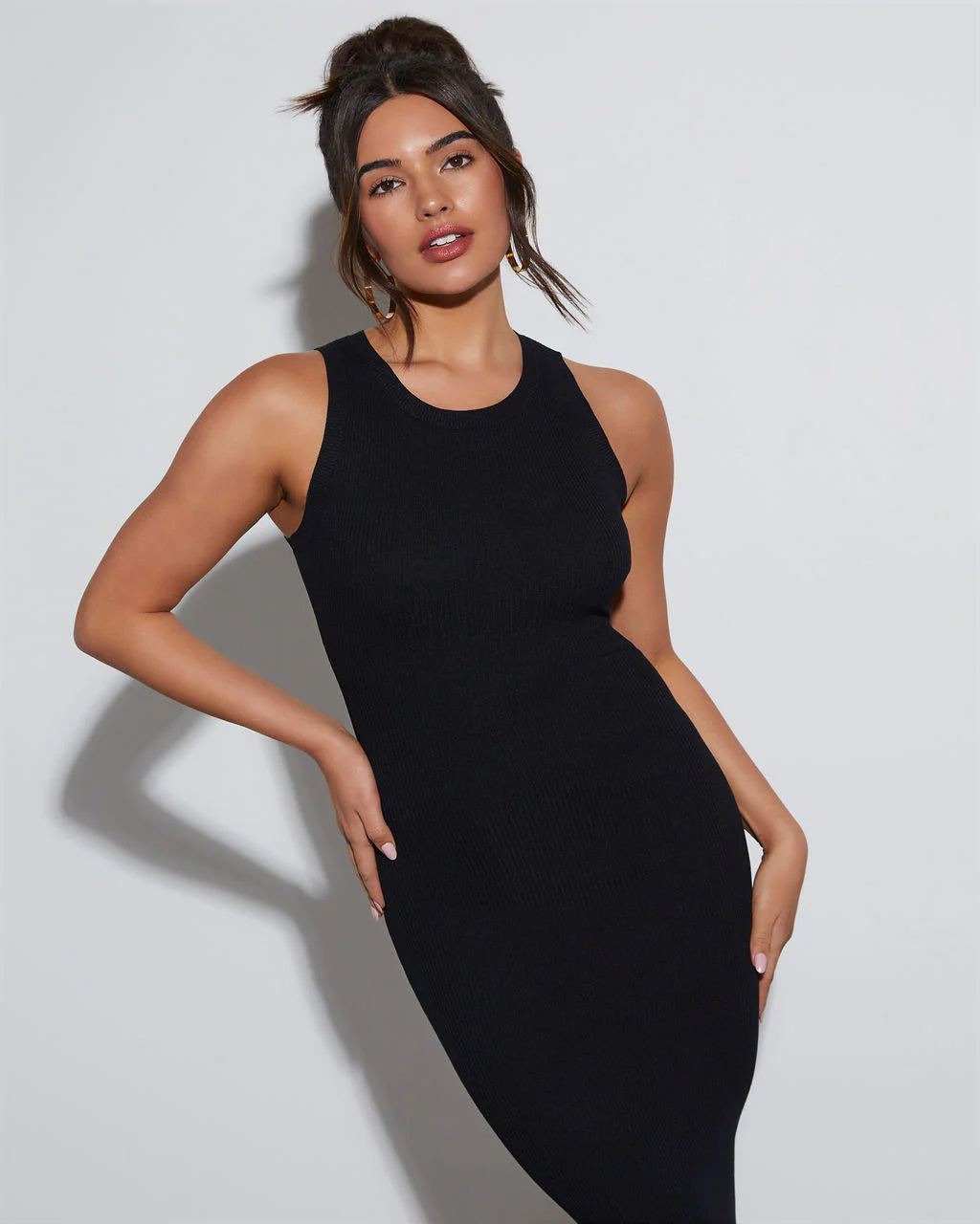 Kate Crew Neck Bodycon Midi Dress