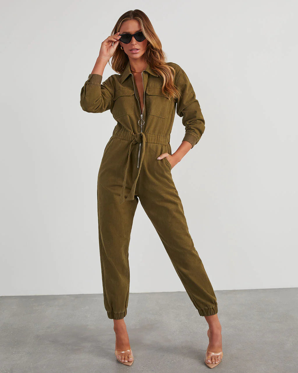 Rinko Tie Waist Jumpsuit