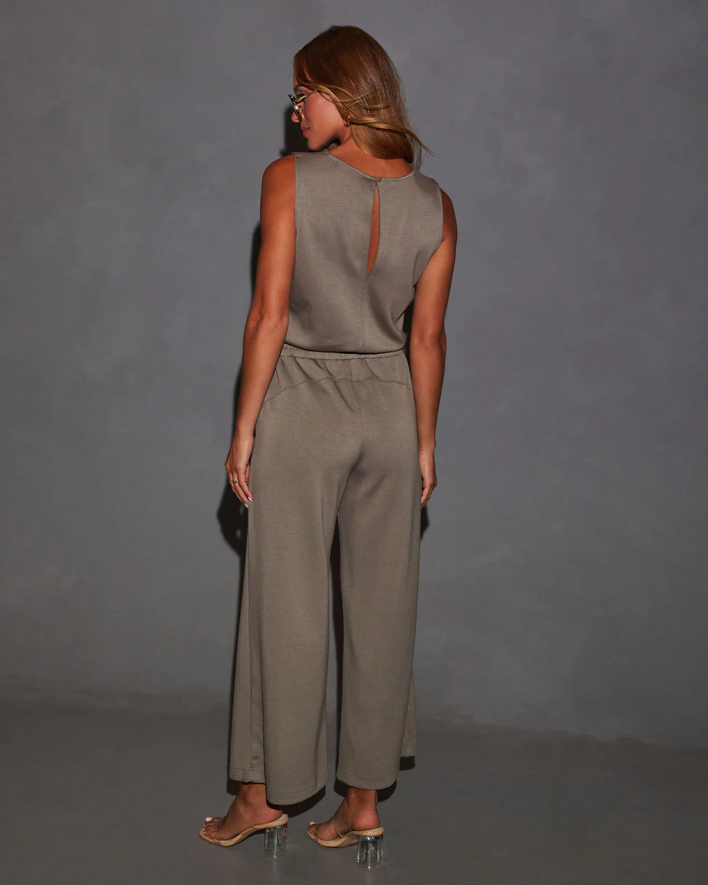 Rosella Wide Leg Drawstring Waist Jumpsuit