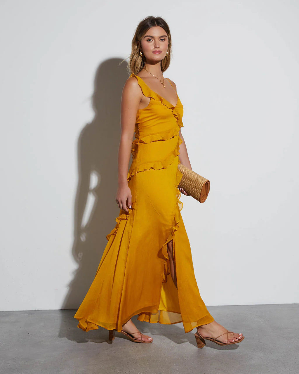 All About Love Chiffon Maxi Dress